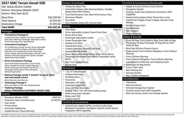 New 2027 GMC Terrain Denali AWD/4WD image 3