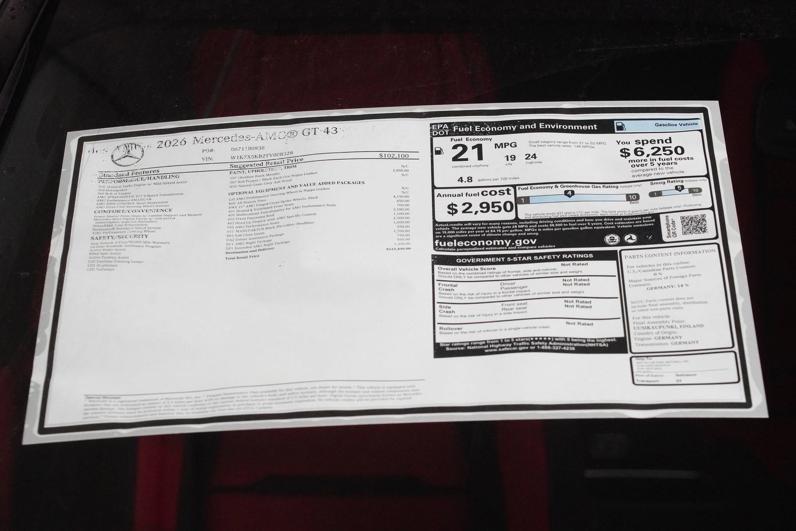 New 2026 Mercedes-Benz AMG GT 43 image 40