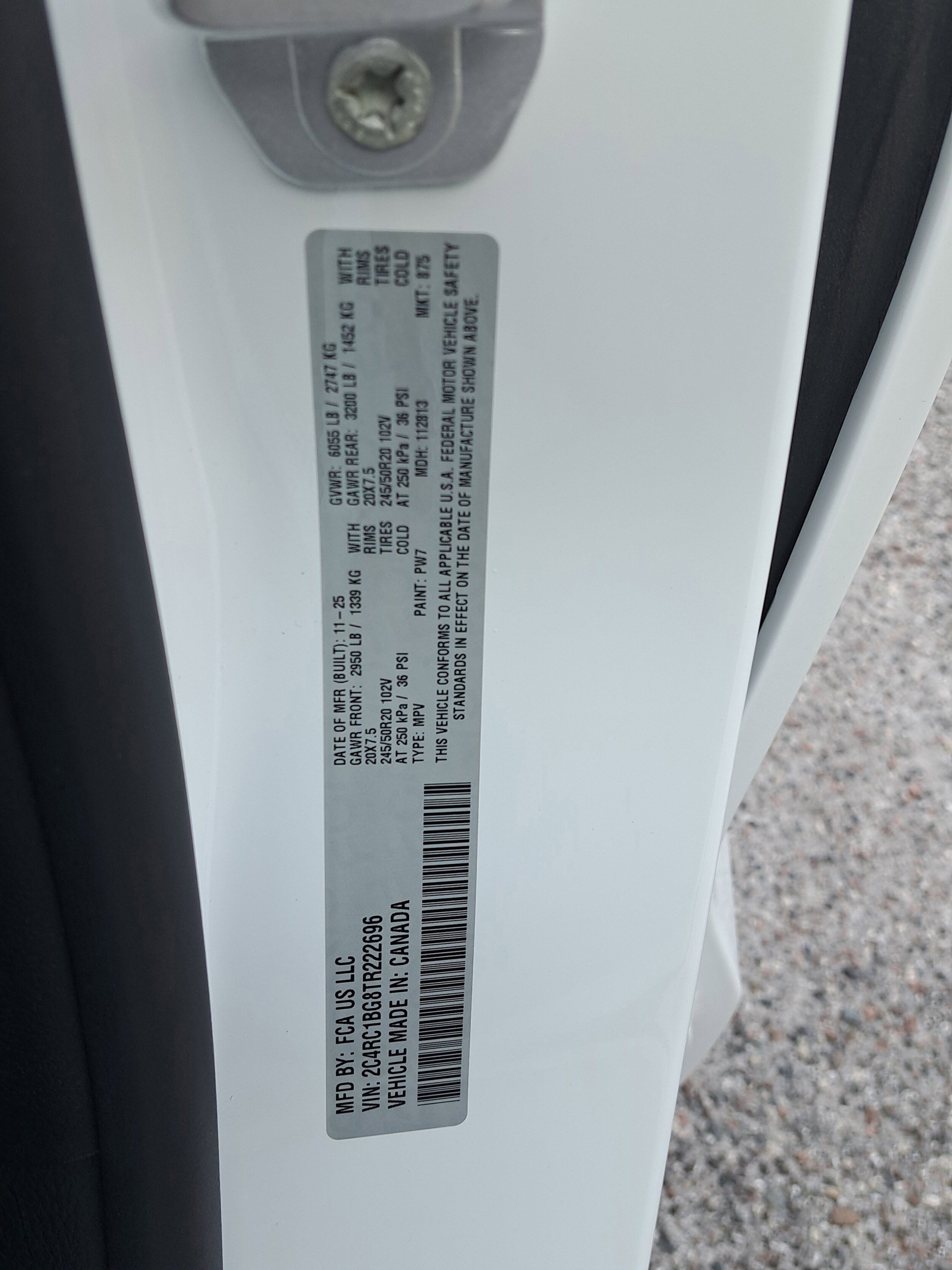 New 2026 Chrysler Pacifica Select w/ S Appearance Package FWD image 20