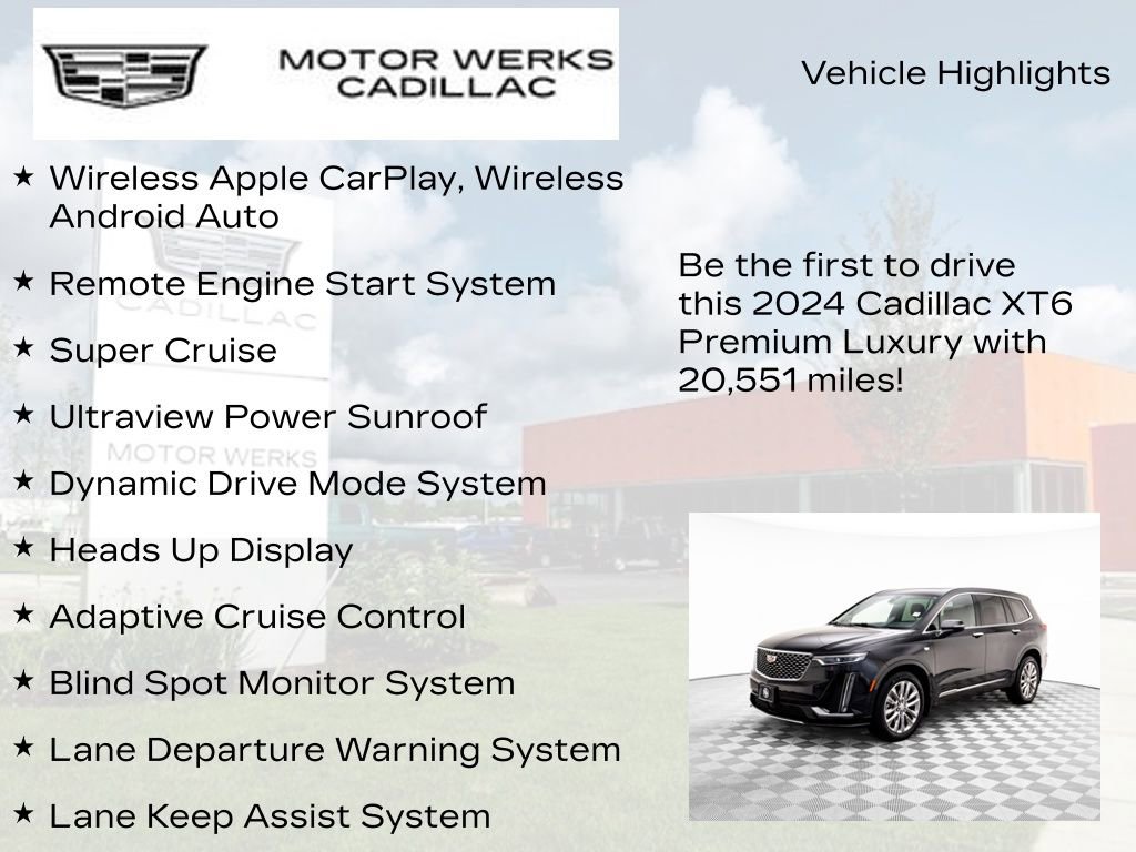 Certified 2024 Cadillac XT6 Premium Luxury w/ Technology Package image 7