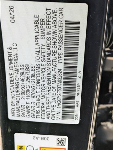New 2026 Honda Accord Sport image 17