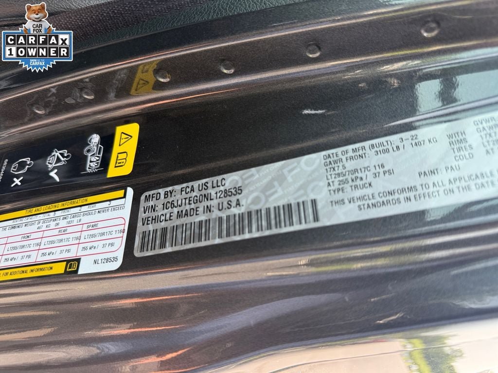 Certified 2022 Jeep Gladiator Mojave w/ LED Lighting Group AWD/4WD image 31