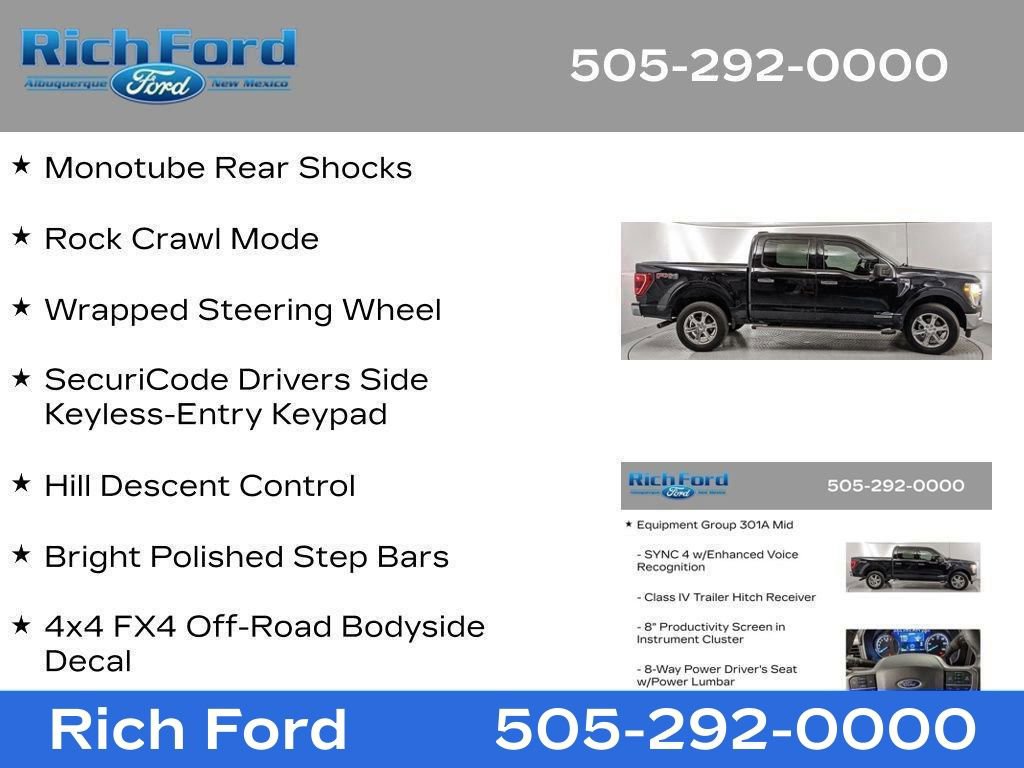 Certified 2023 Ford F150 XLT w/ Equipment Group 301A Mid AWD/4WD image 86