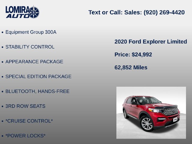 Used 2020 Ford Explorer Limited AWD/4WD image 8