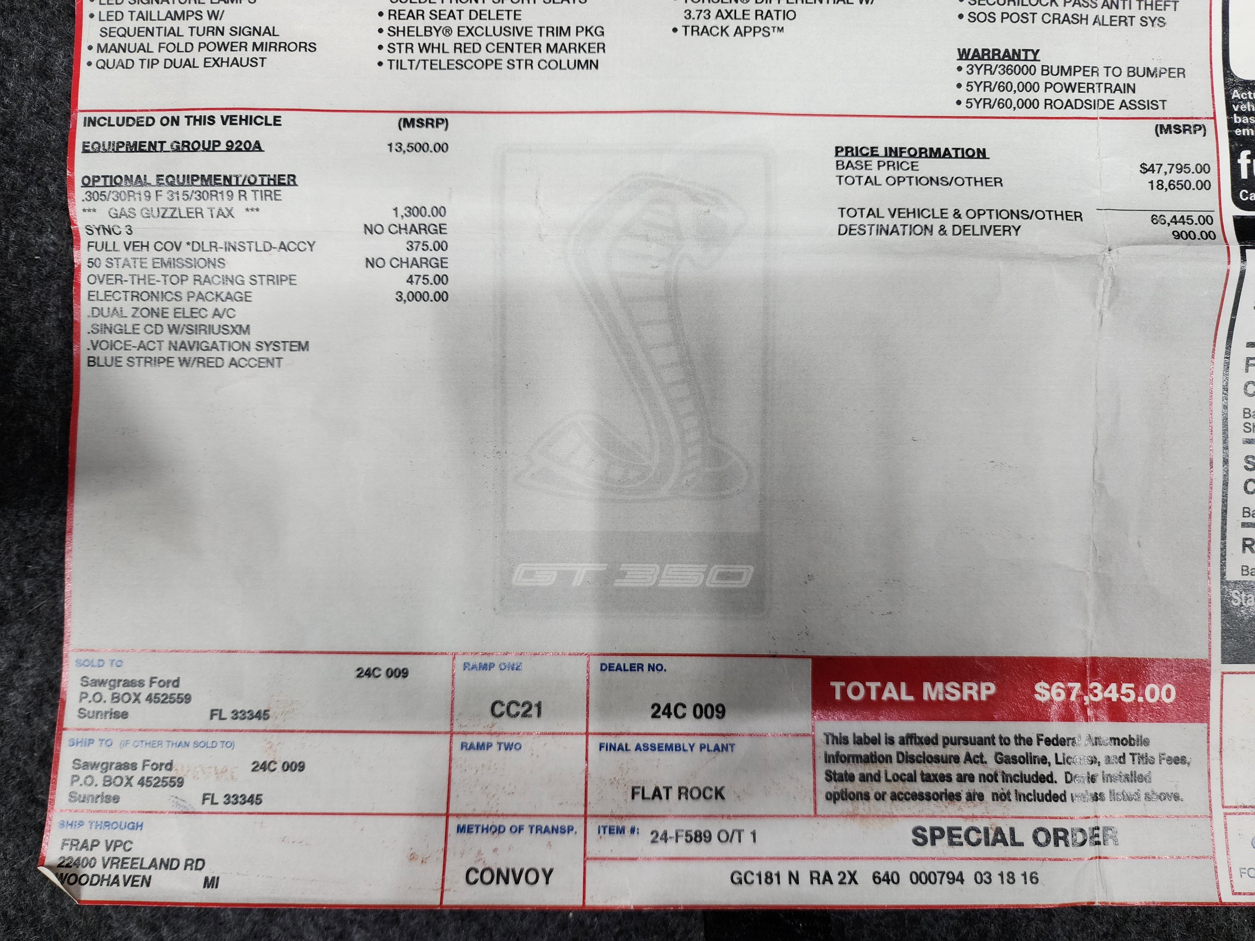 Used 2016 Ford Mustang Shelby GT350R w/ GT350R Equipment Group 920A image 35