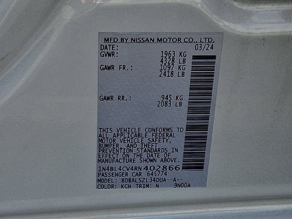 Certified 2024 Nissan Altima 2.5 SR FWD image 27