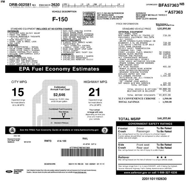 Used 2011 Ford F150 XLT w/ XLT Chrome Pkg AWD/4WD image 14