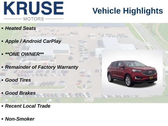 Used 2022 Ford Edge Titanium w/ Class II Trailer Tow Package AWD/4WD image 18