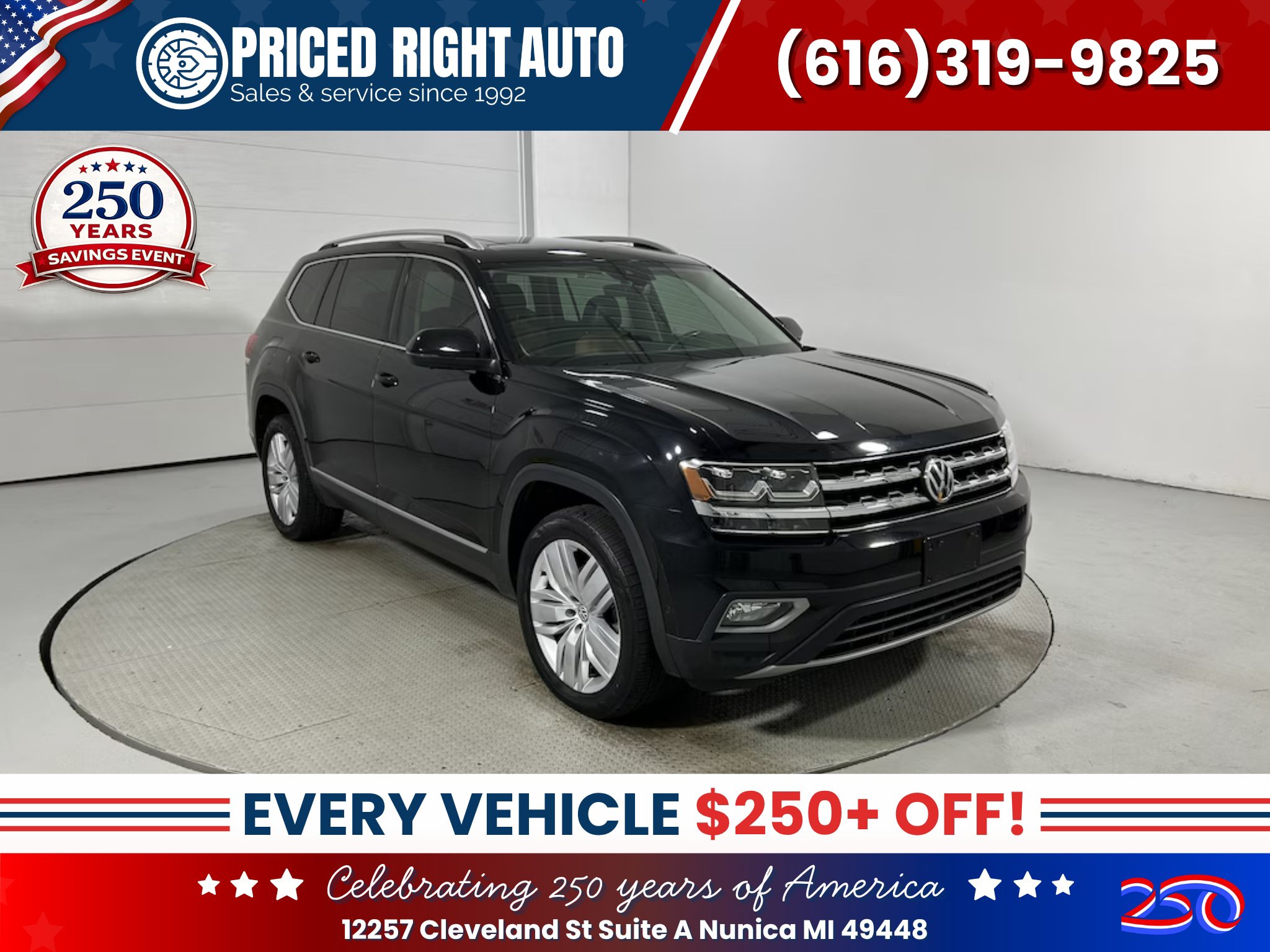 Used 2019 Volkswagen Atlas SEL Premium AWD/4WD image 1