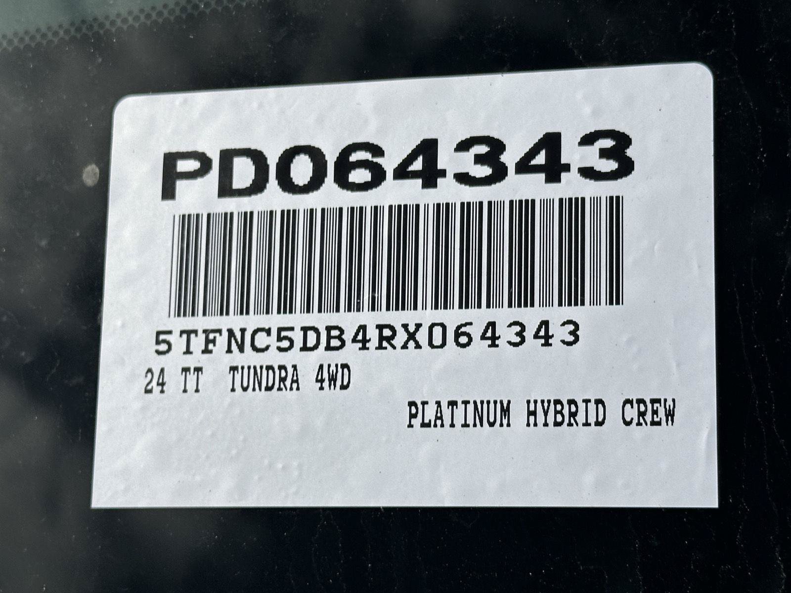 Used 2024 Toyota Tundra Platinum AWD/4WD image 64
