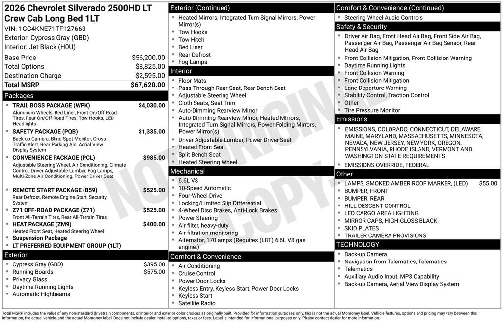 Used 2026 Chevrolet Silverado 2500 LT w/ Trail Boss Package image 27