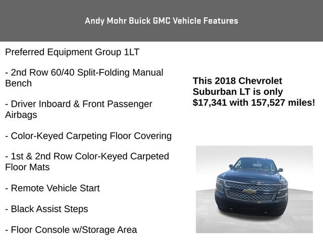 Used 2018 Chevrolet Suburban LT w/ LT Signature Package AWD/4WD image 8