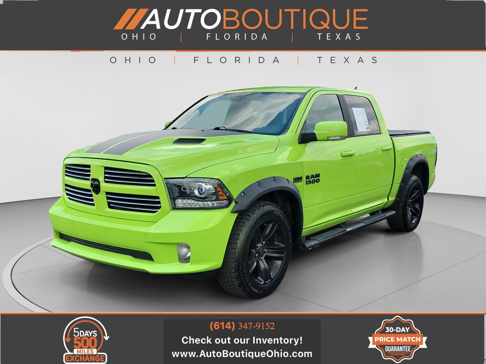 Used 2017 RAM 1500 Sport w/ Sublime Green Sport Package