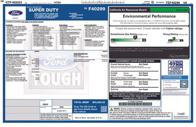New 2026 Ford F250 King Ranch w/ FX4 Off-Road Package AWD/4WD image 10