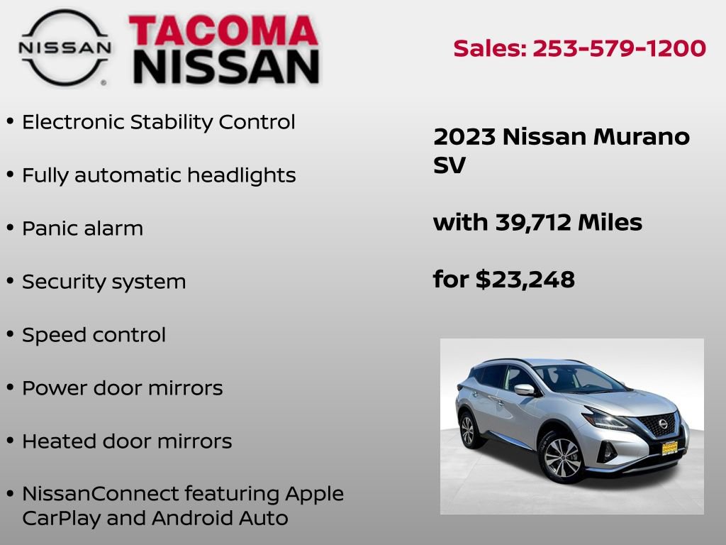 Used 2023 Nissan Murano SV image 12