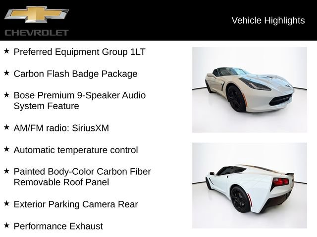 Used 2017 Chevrolet Corvette Stingray Coupe w/ Carbon Flash Badge Package RWD image 5