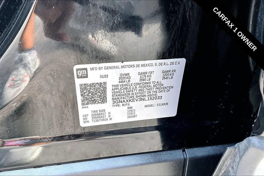 Used 2022 Chevrolet Equinox LT w/ LPO, Floor Liner Package FWD image 17
