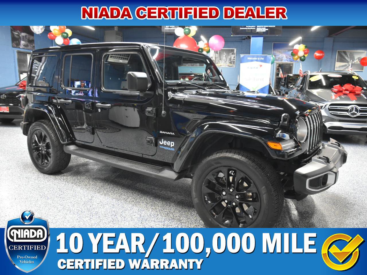 Used 2021 Jeep Wrangler Unlimited Sahara w/ Cold Weather Group image 1