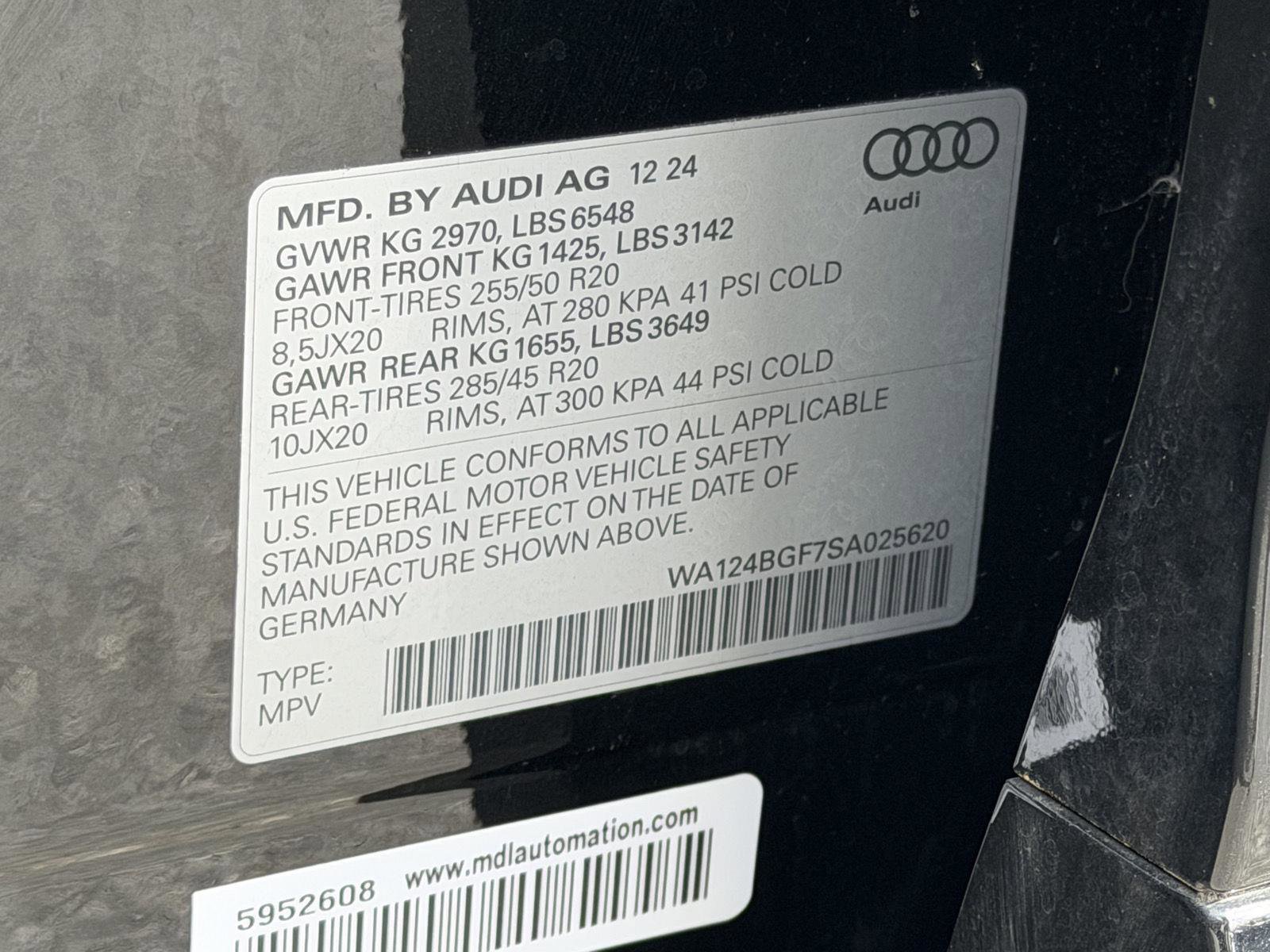 Used 2025 Audi Q6 e-tron Premium Plus w/ Premium Plus image 25
