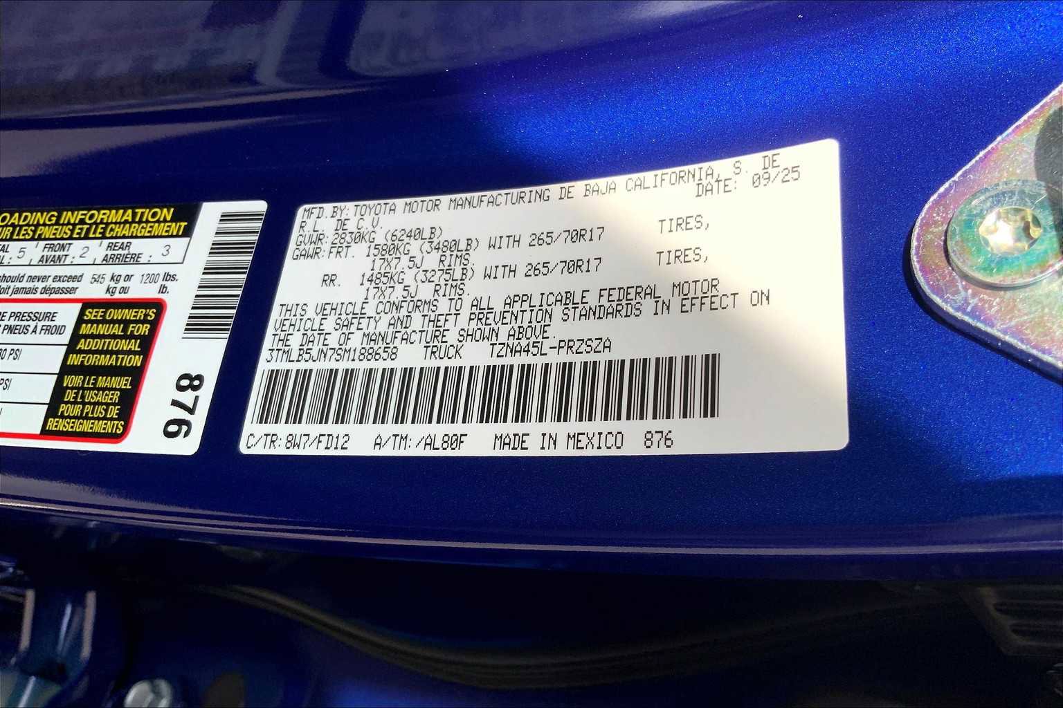 New 2025 Toyota Tacoma TRD Off-Road image 22