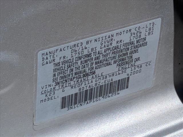 Used 2016 Nissan Versa SV w/ SV Appearance Package FWD image 15