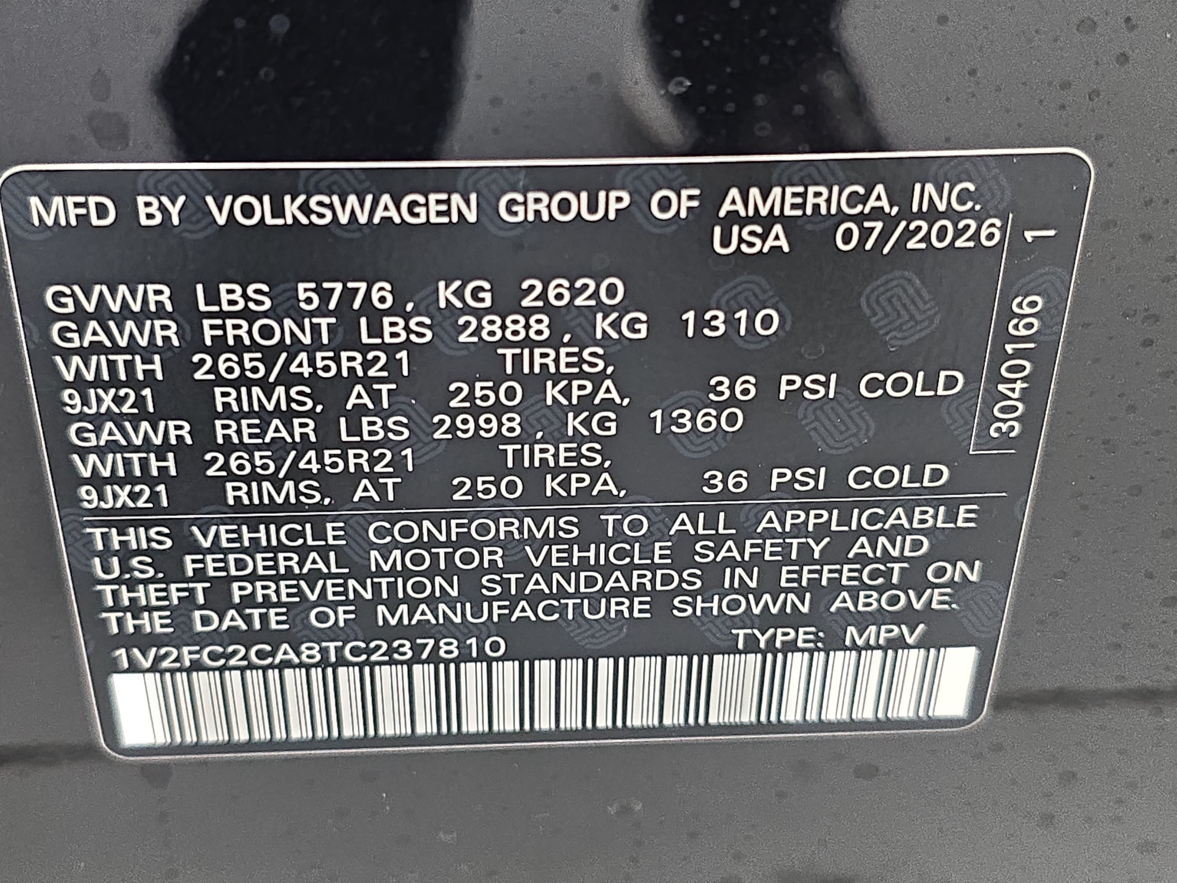 New 2026 Volkswagen Atlas Cross Sport SEL Premium R-Line AWD/4WD image 36