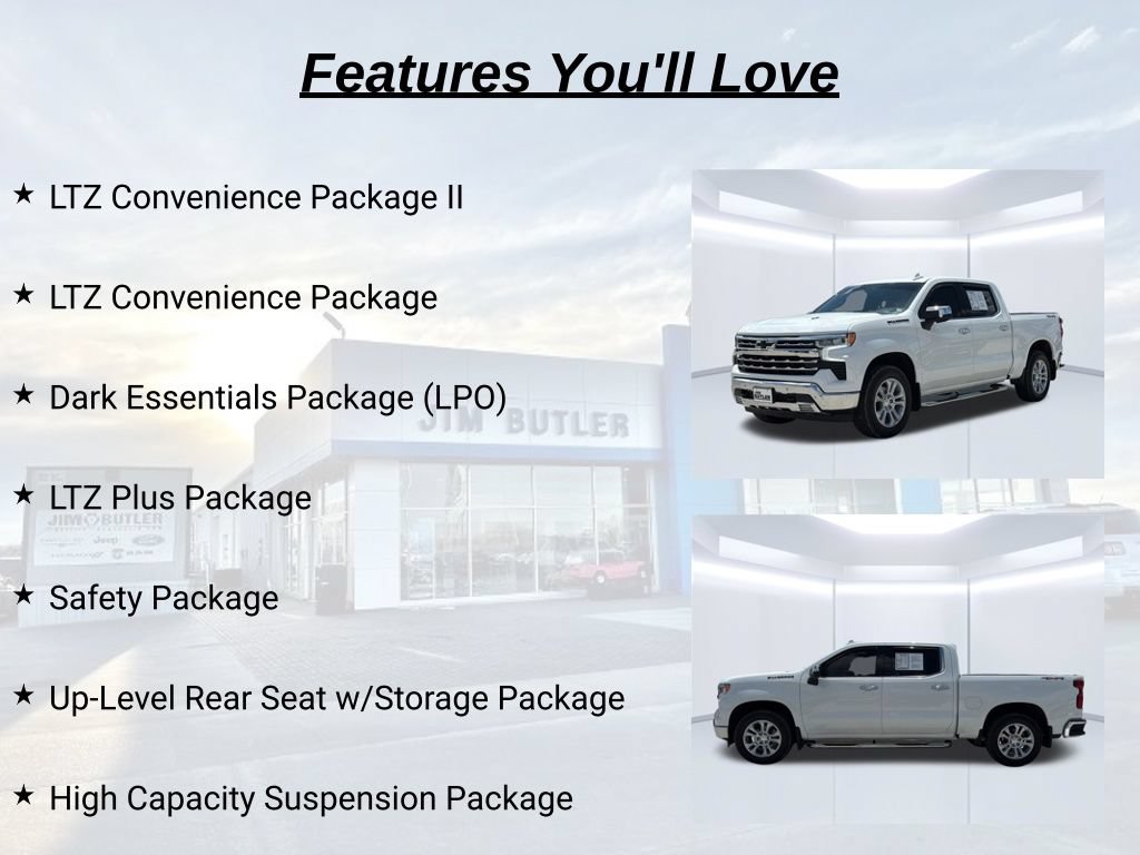 Used 2022 Chevrolet Silverado 1500 LTZ w/ Technology Package AWD/4WD image 35