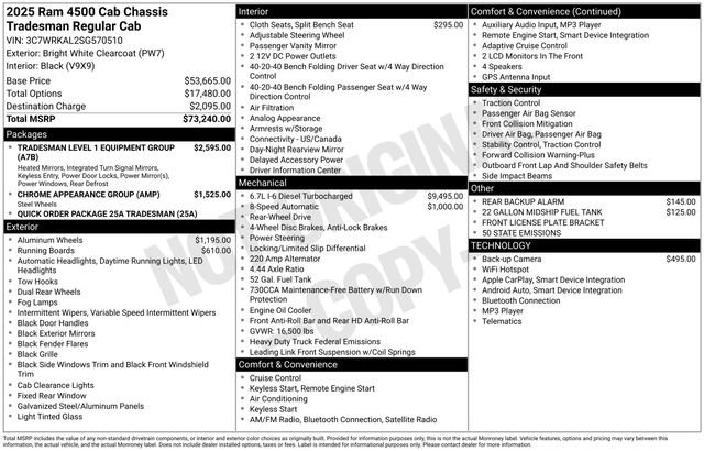 New 2025 RAM 4500 Tradesman RWD image 17