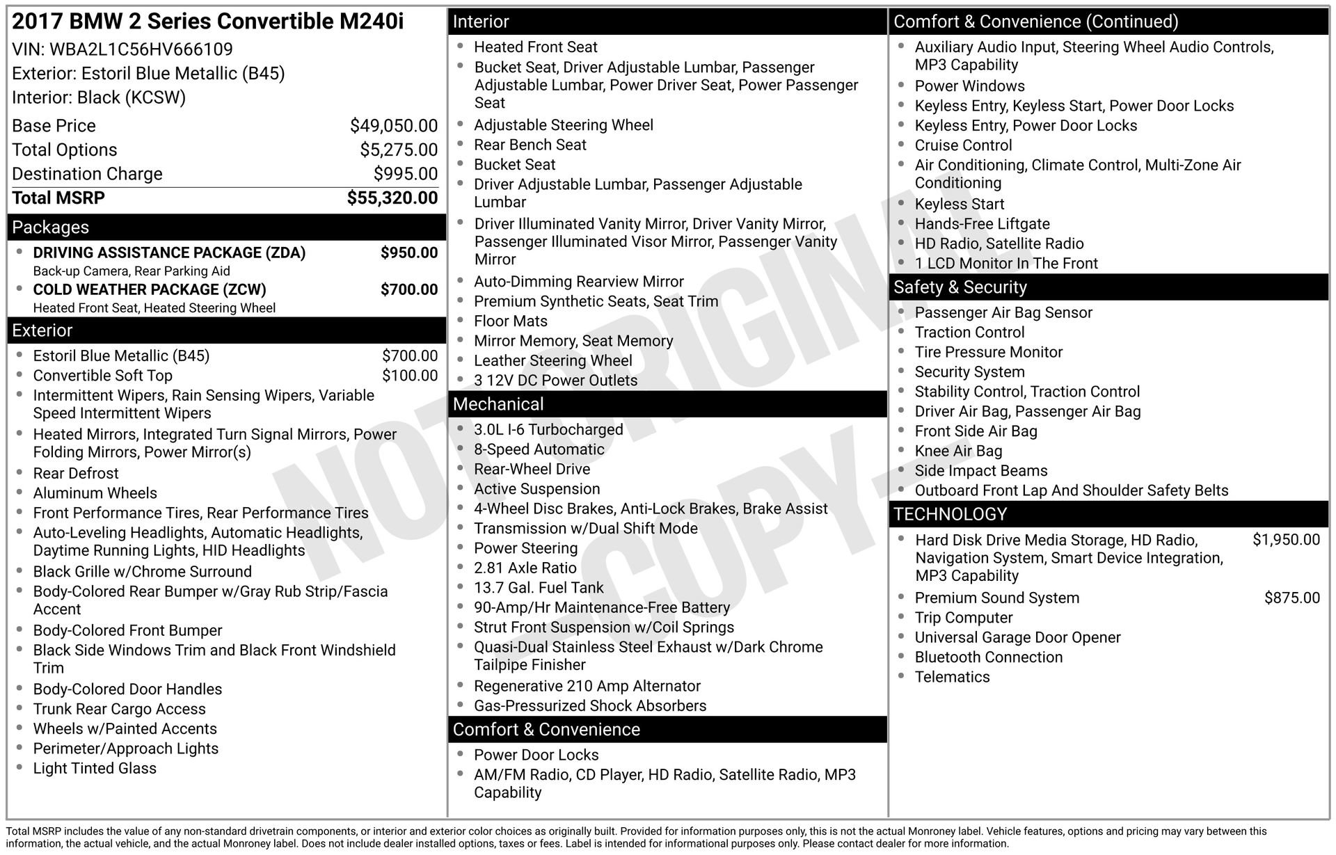 Used 2017 BMW M240i Convertible w/ Driving Assistance Package image 41