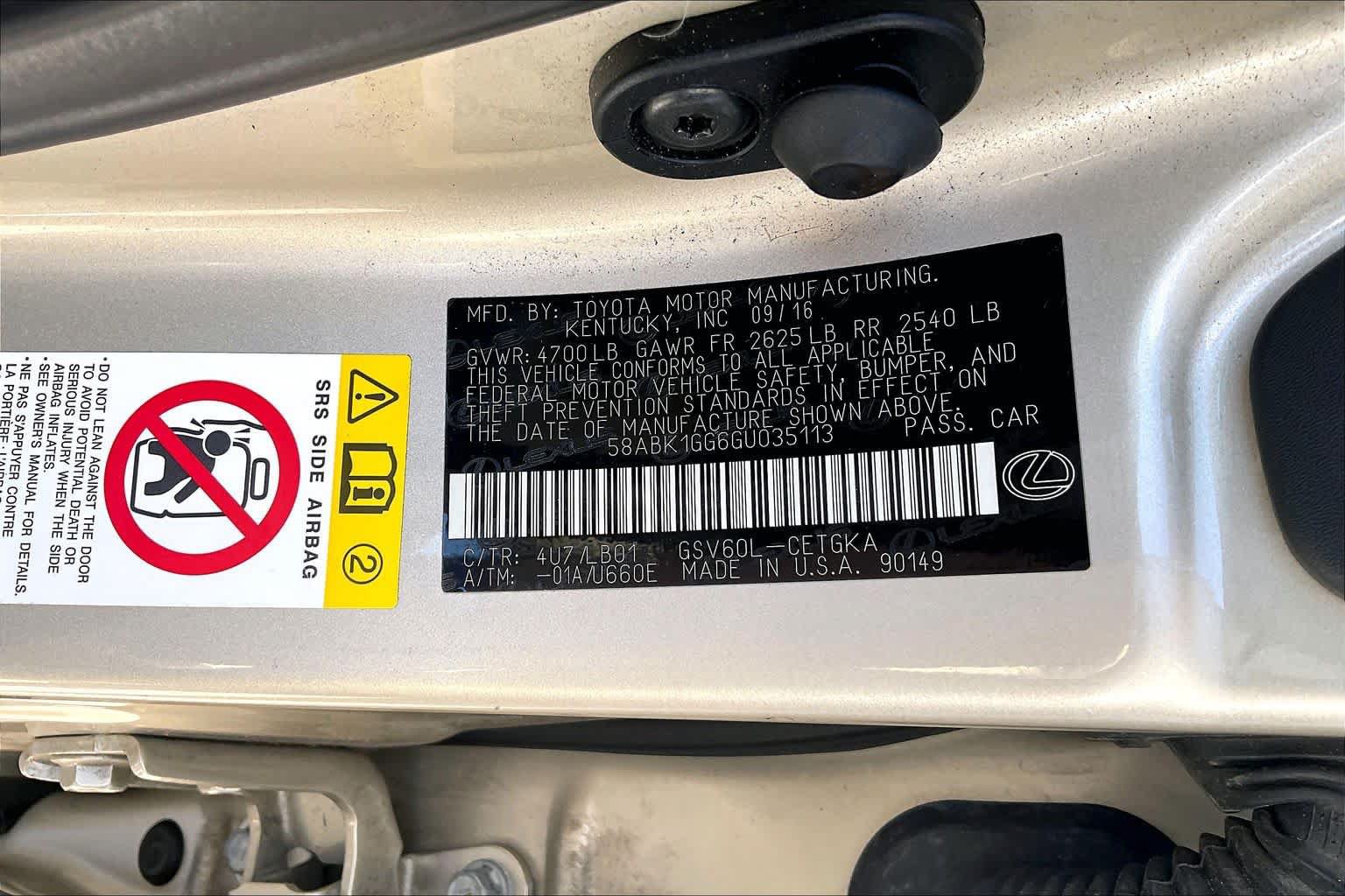 Used 2016 Lexus ES 350 FWD image 35