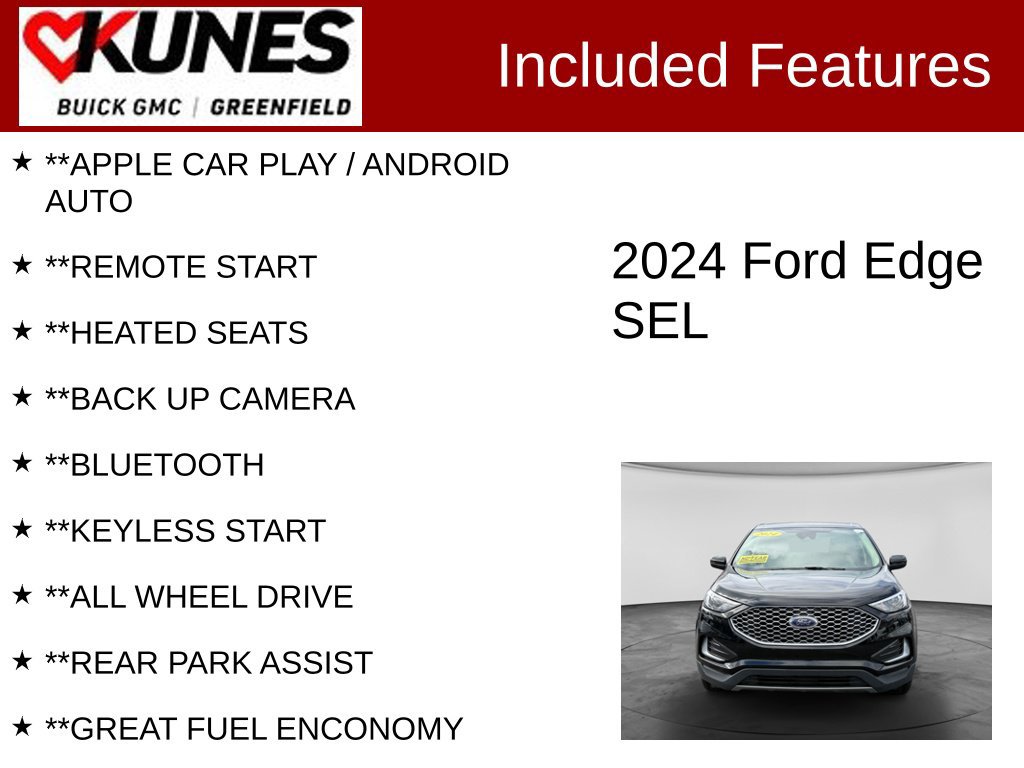 Used 2024 Ford Edge SEL AWD/4WD image 2