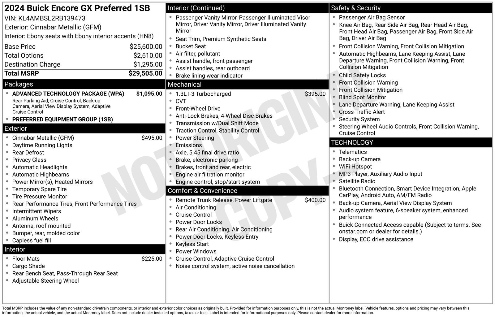 Certified 2024 Buick Encore GX Preferred w/ Advanced Technology Package FWD image 36