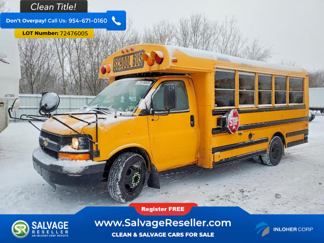 Used 2011 Chevrolet Express 3500 Extended w/ School Bus Package RWD image 3