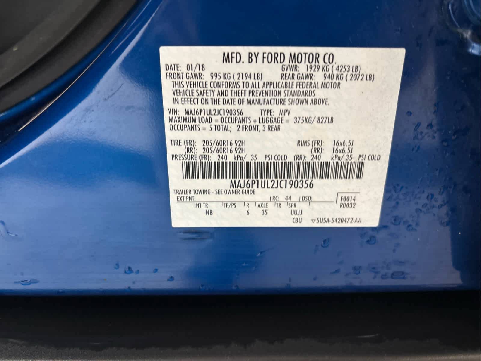 Used 2018 Ford EcoSport SE w/ SE Convenience Package AWD/4WD image 31