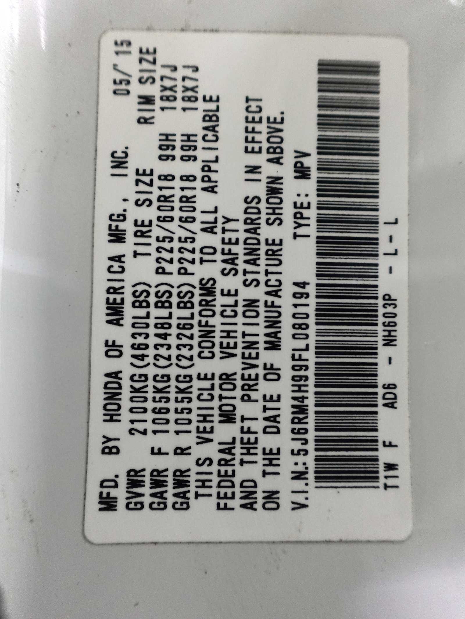 Used 2015 Honda CR-V Touring image 31