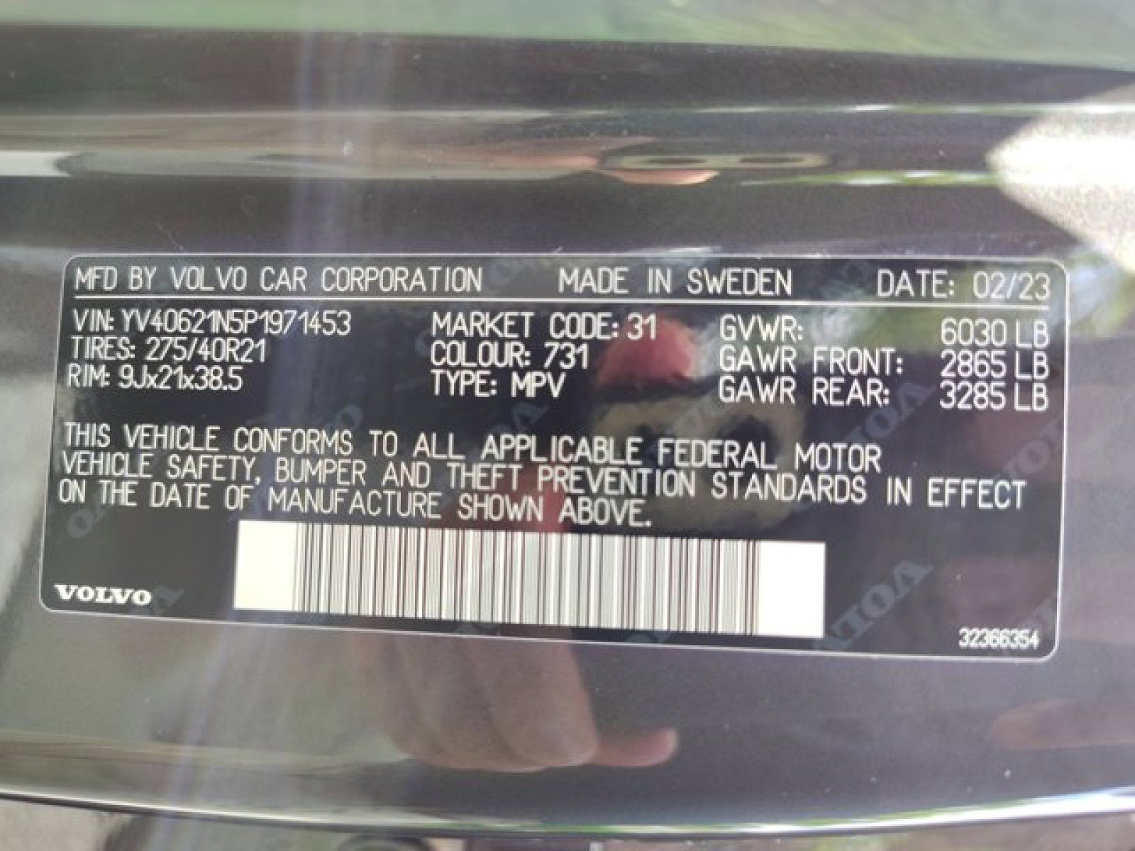 Used 2023 Volvo XC90 B6 Plus w/ Protection Package Premier image 24