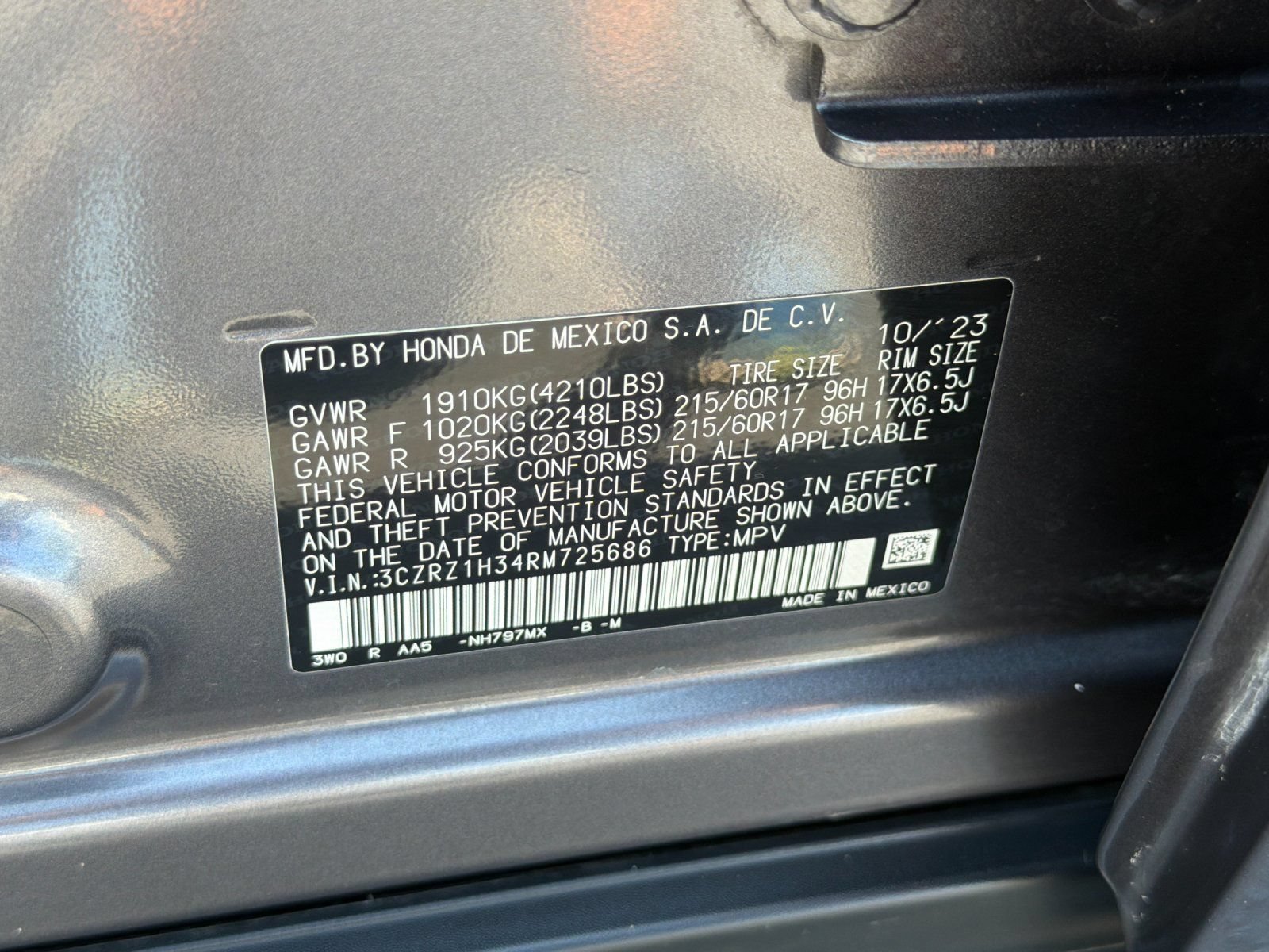 Used 2024 Honda HR-V LX image 28