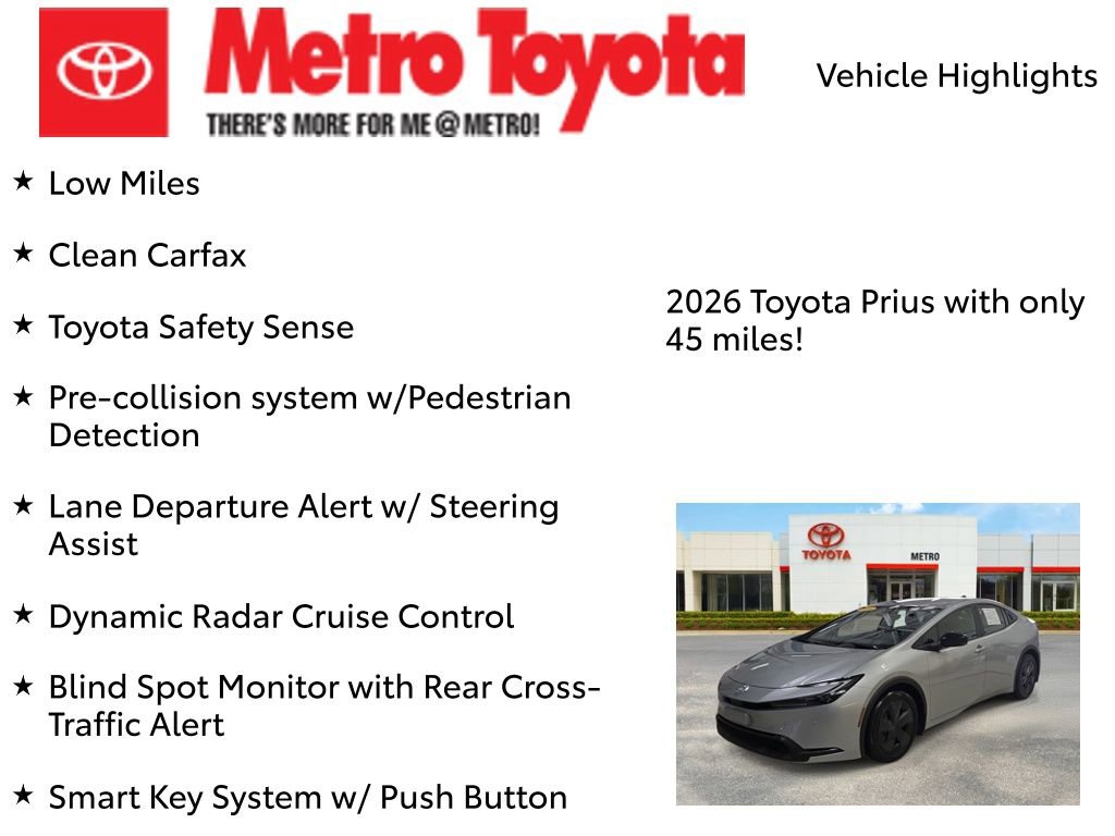 Used 2026 Toyota Prius LE FWD image 7