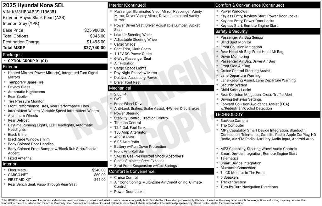 Certified 2025 Hyundai Kona SEL FWD image 5