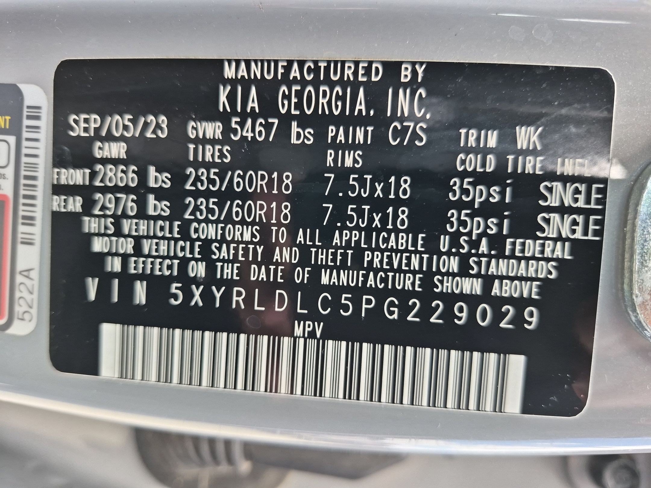 Certified 2023 Kia Sorento S w/ Panoramic Sunroof Package AWD/4WD image 35