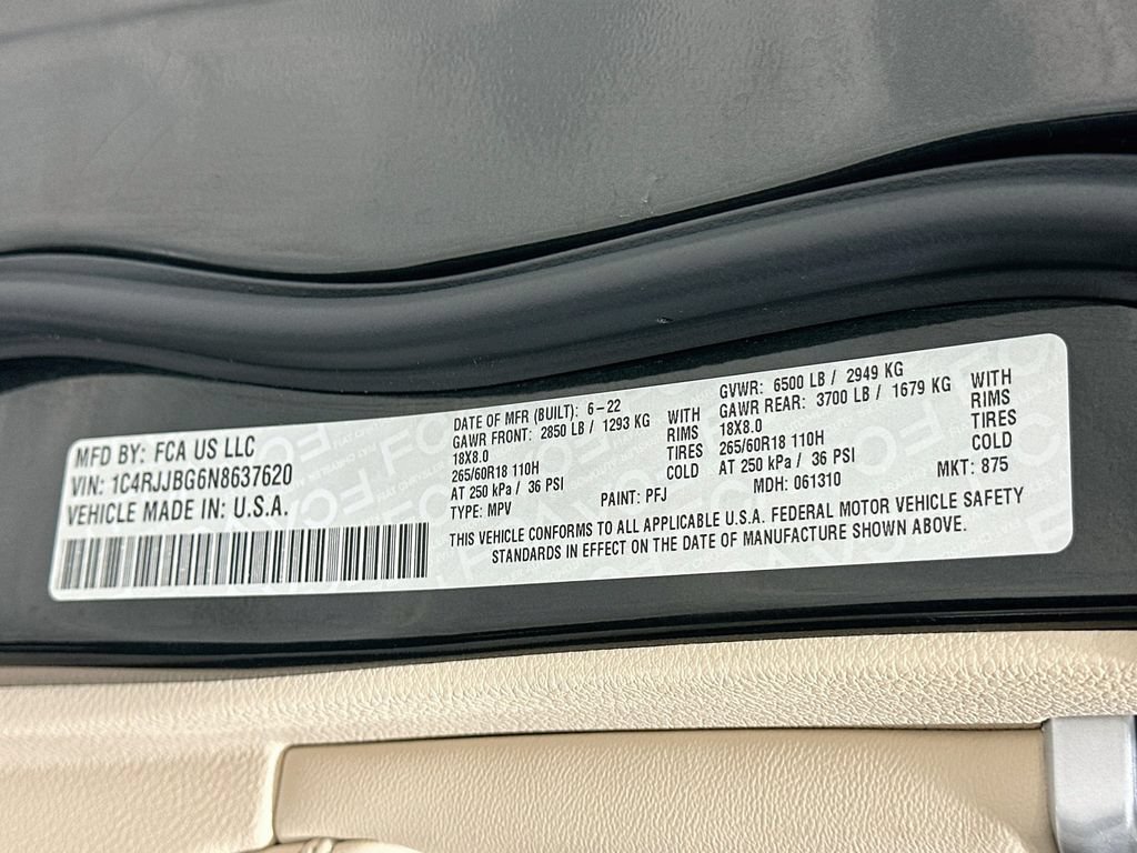 Used 2022 Jeep Grand Cherokee L Limited RWD image 34
