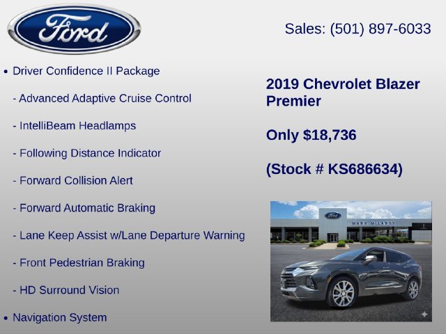 Used 2019 Chevrolet Blazer Premier w/ Sun and Wheels Package AWD/4WD image 12
