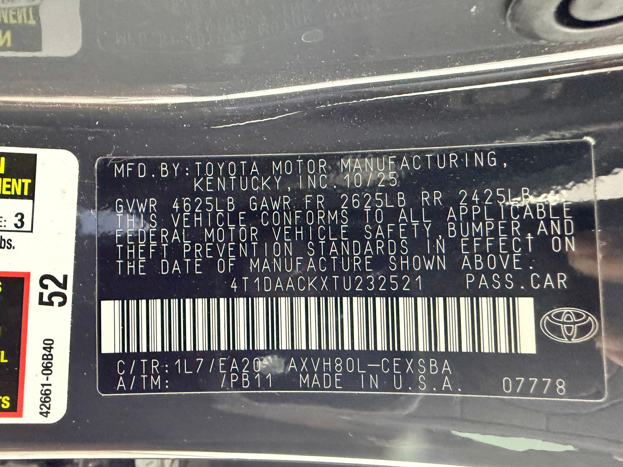 Used 2026 Toyota Camry SE w/ Multimedia Upgrade Package FWD image 23