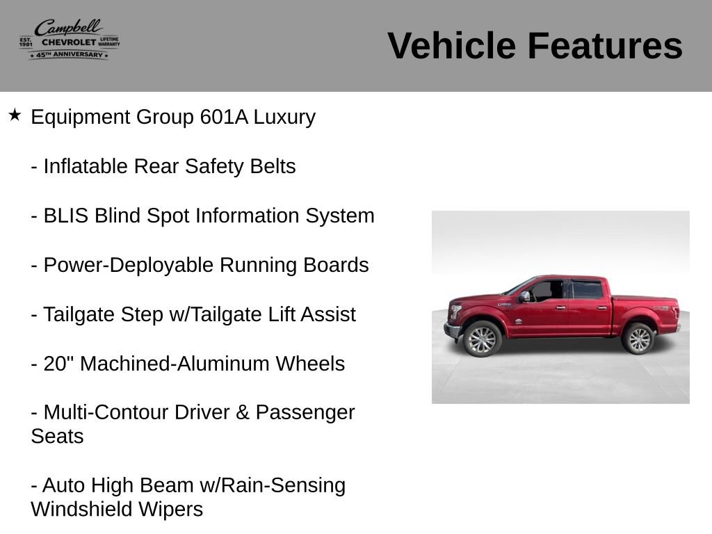 Used 2016 Ford F150 King Ranch w/ Equipment Group 601A Luxury AWD/4WD image 10