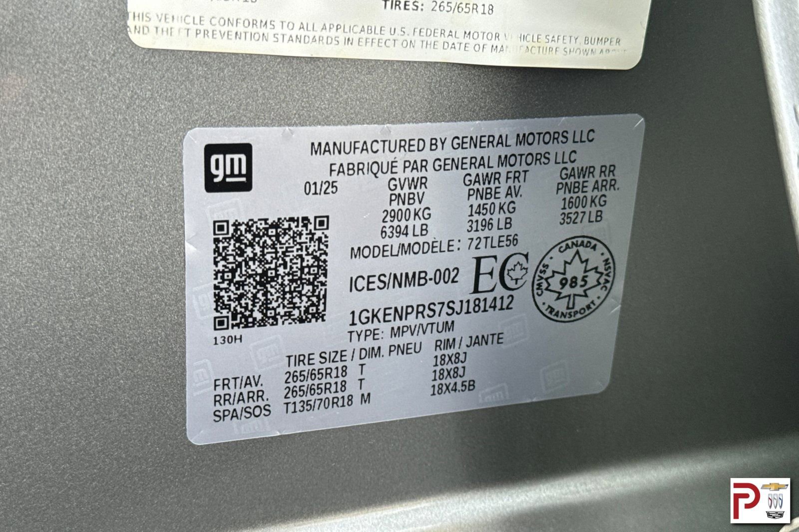 Certified 2025 GMC Acadia AT4 w/ LPO, Floor Liner Package image 37