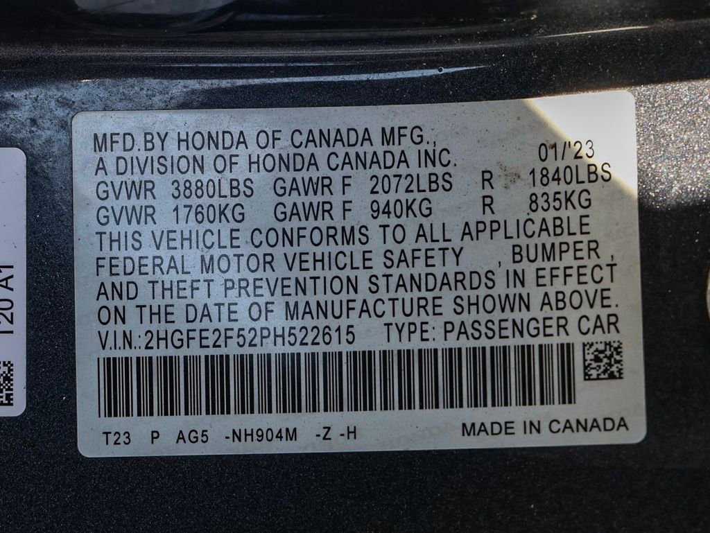 Used 2023 Honda Civic Sport image 32