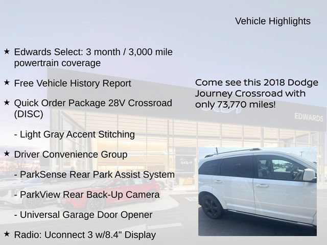 Used 2018 Dodge Journey Crossroad w/ Driver Convenience Group AWD/4WD image 11