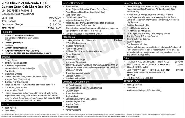 Used 2023 Chevrolet Silverado 1500 Custom AWD/4WD image 21