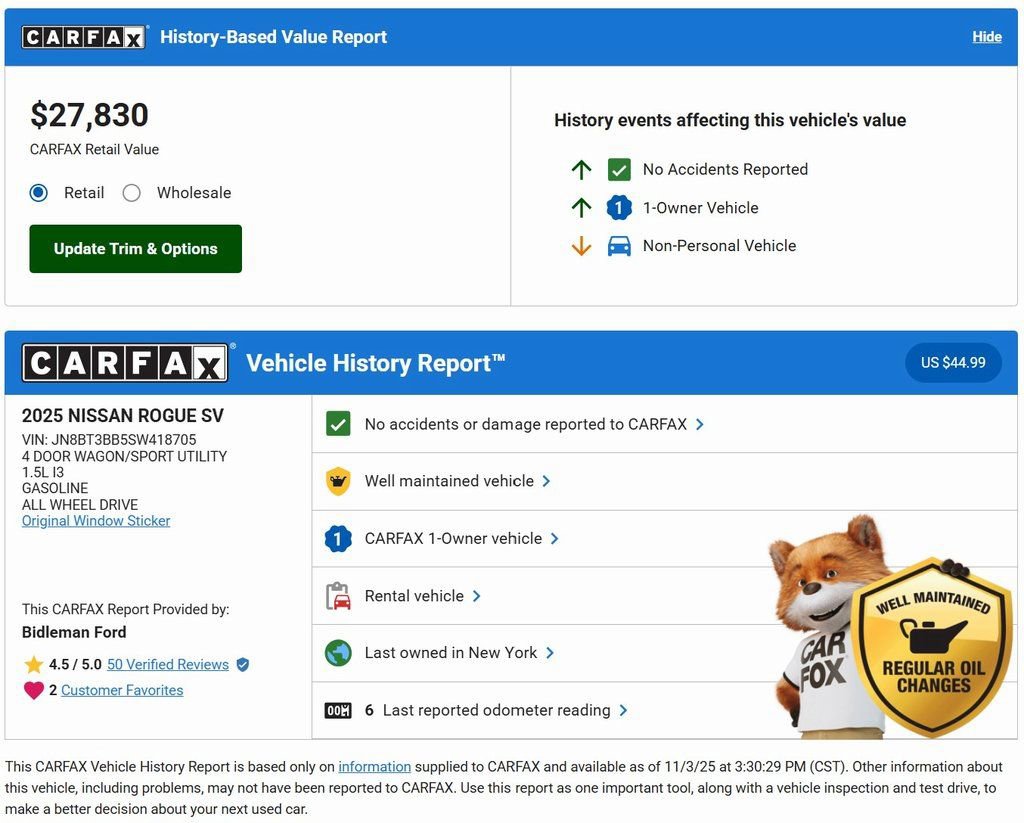 Used 2025 Nissan Rogue SV image 30