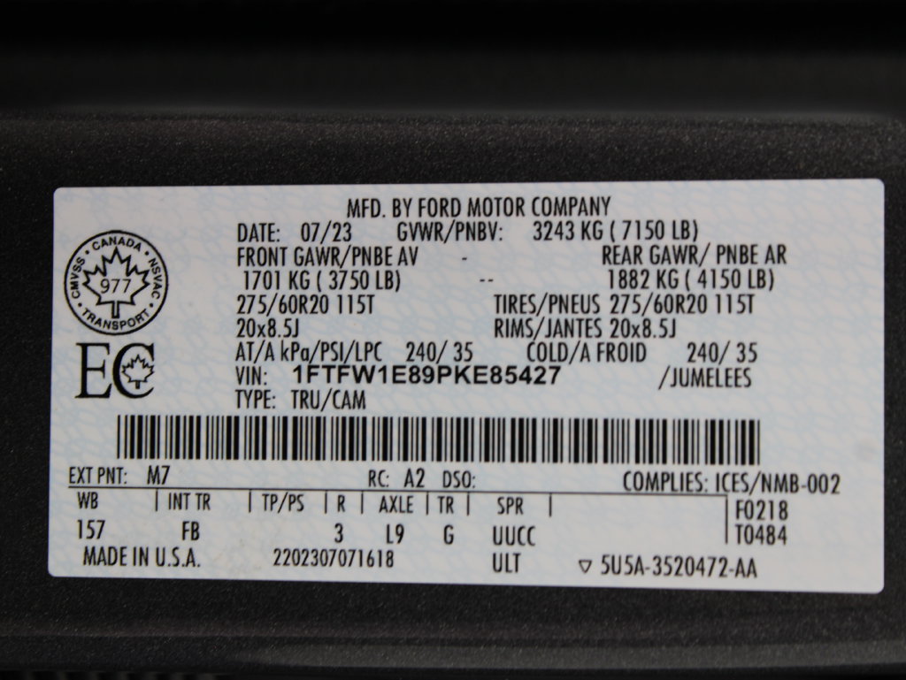 Used 2023 Ford F150 XLT w/ Equipment Group 302A High AWD/4WD image 74